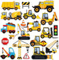 20 Pcs Construction Vinyl Gel Clings Construction Window Gel Clings Decals Stickers for Kids Toddlers and Adults Home Transportation Stickers Airplane Truck Decals Party Supplies Decorations
