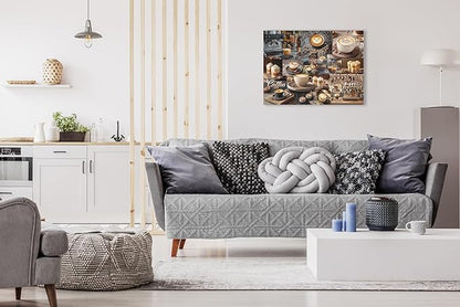 1000 Piece Collage Jigsaw Puzzle for Adults - Coffee Latte Espresso Collage - Challenging Puzzle Perfect for Game Nights - 1000 Piece for Adults. 20x27 inches (Mocha Medley)