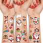36 Sheets Christmas Temporary Tattoos, Snowman Penguin Elk Santa Tattoos for Christmas Stocking Stuffers & Gifts Party Favors for Kids, Waterproof Available for 2-3 Days, Makeup Remover Water Washable