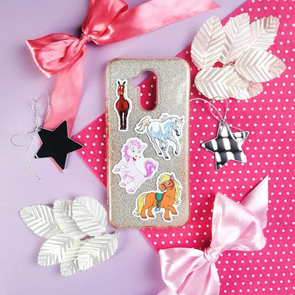 BulbaCraft 100Pcs Horse Stickers, Vinyl Horse Decals for Girls, Pony Party Favors, Gifts for Women & Men