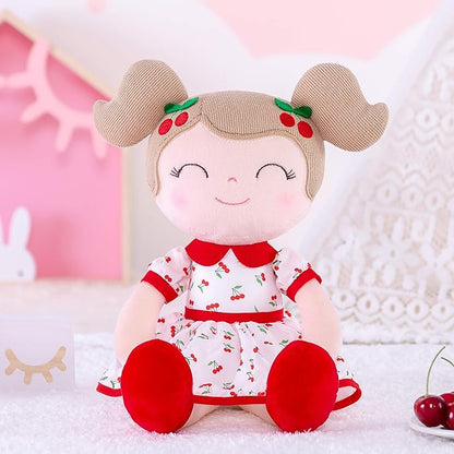 Gloveleya Baby Doll Girl Gifts Plush Toys Soft Dolls Baby Gifts Cherry Girl Red 14 Inches with Gift Box New…