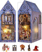 DIY Book Nook Kit,Magic Dollhouse Kit DIY Miniature House Kit for Adults Teens,Booknook Bookend Bookshelf Decor,3D Wooden Puzzle with LED & Dust Cover,Easter Halloween Home Decor Birthday Gifts