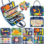 Busy Book for Toddlers 1-3, Montessori Toys Busy Board for 1 2 3 4 Year Old Boy Girl Birthday Gift Educational Learning Quiet Activity Book Airplane Car Travel Toys for Tollders Kids 1-3