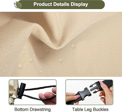 Kids Water Table Cover Fit Little Tikes Fish 'n Splash Water Table, Waterproof Dust Proof Outdoor Toys -Cover only,34"Dx20"H (Khaki)