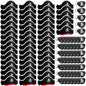 Legigo 108 Pcs Pirate Hat with Eye Patch- 54pcs Classic Captain Costume Cap & 54pcs Eye Patch for Pirate Party Cosplay, Halloween & Caribbean Fancy Dress