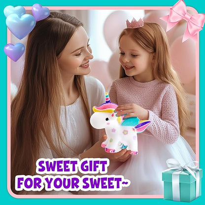 AGENTLAN Washable Pet Care Toy Set, Coloring Animal Craft, Paint Arts & Crafts Kits with Dog and Unicorn, Creative Coloring Activity Toys, Reusable Gifts for Girls and Boys Ages 3 4 5 6 7 8 9