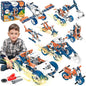 SMIESSKIDDO 12 in 1 STEM Toys, 152 PCS Building Toys for Kids Ages 4-8 5-7 6-8 Educational Activities for Boys 4-6 8-10 Construction Creative Games Birthday Gifts for 4 5 6 7 8+ Year Old Boy Girl