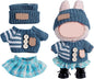 for Luxury 17cm Doll Clothes – 3-Piece Set （No Doll）, Adorable Outfit , Doll Outfit Clothes Set for 17cm Dolls,Clothes for Fashion Designer Collection Hat + Sweater + Skirt (Blue)
