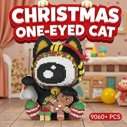 Lucky Cat Micro Building Blocks Set Laegr Animal Model Kits Toys Gift for Adult and Kids 7203 Pieces