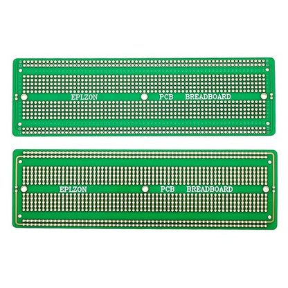 3pcs 6.8"x2.05" Breadboard Solderable Prototype PCB Board Kit for Electronics Projects Compatible for DIY Soldering Circuits Projects Prototype Board,Green
