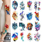 Roarhowl Temporary Tattoos for Adults and kids, Watercolor Art, DIY Stickers,Waterproof temporary tattoo (Medium)