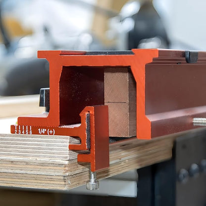 O'SKOOL Mortise and Tenon Jig is Ideal for cabinets, Chairs, and Table Construction Using a Plunge Router