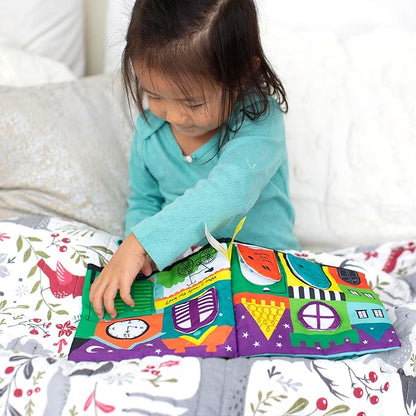 Melissa & Doug Soft Activity Baby Book - The Wonderful World of Peekaboo! Lift The Flap Busy Book for Toddlers, Sensory Toys for Babies and Toddlers