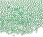 Iridescent Glass Tiny Bubble Beads, 0.4-3mm 10g No Hole Micro Mini Round Peacock Green Water Droplets Beads - Applications: for Resin Filler, Nail Art, Dollhouse Bath Tub