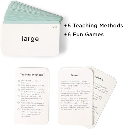Think Tank Scholar K Sight Words Flash Cards (Kindergarden) Pack 100+ Dolch & Fry (High Freqency) Flashcards - Learn to Read, Learning Kids Ages 4 5 6 7 Homeschool Classroom Elementary School