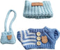15cm & 17cm Doll Clothes Outfits Set - Premium Dress Up Bundle with Exquisite Accessories | Soft Fabric Fashion Doll Costume for 15-17cm Dolls (Blue)