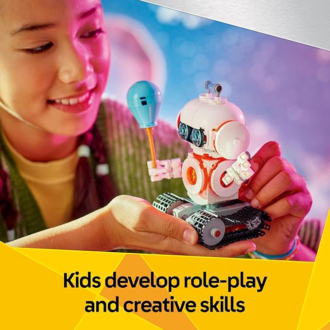 LEGO Creator 3 in 1 Space Robot Toy - Building Toy Kit for Kids with 3 Options, Robot, Spaceship, or Dog - 8 Year Old Boy & Girl Birthday Gifts - 31164