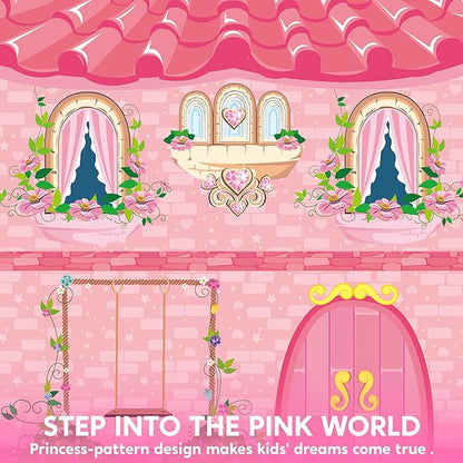JOYIN Princess Tent Girls Large Playhouse Kids Castle Play Tent for Children, Pop Up Play House for Toddlers Indoor and Outdoor Games