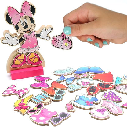 Minnie Mouse Magnetic Wooden Dress Up Set