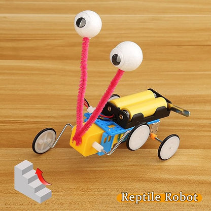 4 Set Bulk Robot Kits for Kids 6-8 8-12, STEM Crafts Robotics Science Projects STEM Toys for Boys Girls, Electronics Building Craft Kit Classroom Activities 1st 2nd 3rd Grade 6 7 8 9 10 11 12 Year Old