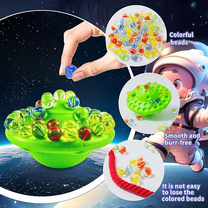 Marble Balance Board Game with 60 Glass Marbles & Storage Base - Fun Family Board Game for Adults, Party Game for 1-4 Players | Educational STEM Toy & Birthday Gift Halloween Party Favors for Kids
