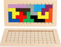 Wooden Pentominoes Puzzle Games - Family Board Games for Kids and Adults- Tangram Geometry Math Pattern Blocks Toys for 6 Years Montessori Learning Toys - Smart IQ Math Brainteaser Puzzle