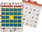 Melissa & Doug Flip to Win Travel Memory Game - Wooden Game Board, 7 Double-Sided Cards Road Trip Essentials for Kids, Hangman for Kids, Memory Toy for Toddlers and 5+