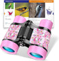 Unicorn Binoculars Toys for Kids 3 4 5 6 7 8 Year Old Girls Christmas Birthday Gifts for Girl Kid Toddler Ages 3-5 4-6 Toddlers Pink Binoculars Toys Bird Watching Outdoor Camping Toy Stocking Stuffers