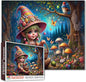 Tucocoo Rainbow Elf Girl Puzzles for Adults 1000 Piece, Cute Girl with Basket in Enchanted Forest – Fantasy Art Jigsaw for Relaxation Wall Decor, Whimsical Fairyland Puzzle Gift for Women and Teens