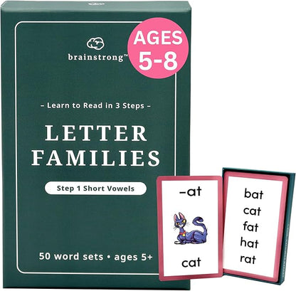 650 Phonics and Sight Words | Ages 5-8 | Boost Reading Ability | 250 Flashcards | Kindergarten 1st 2nd Grade | Beginning to Advanced Words | Brainstrong Premium 2 Box Set
