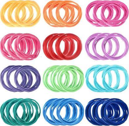 12 Colors Potholder Weaving Loom Loops Bulk Weaving Craft Loops with Multiple Colors for DIY Crafts Supplies Compatible with 7 Inch Weaving Loom(192 Pieces)