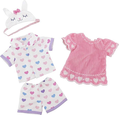 Plushible Soft Baby Doll, 18 Inch Bunny - Plush Rag Doll with 2 Clothing Sets, My First Plush Toy for Girls, Boys & Infants, Soft Baby Stuffed Toy, Adorable Companion for 1 Year Old & Up