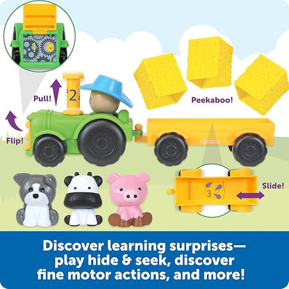 Learning Resources Peeksville Haul & Seek Tractor, Farm Animals, Tractor Toy, Kids Tractor, Farm Games Toddler Toys, Sensory Toys, Preschool Learning Activities, Peekaboo