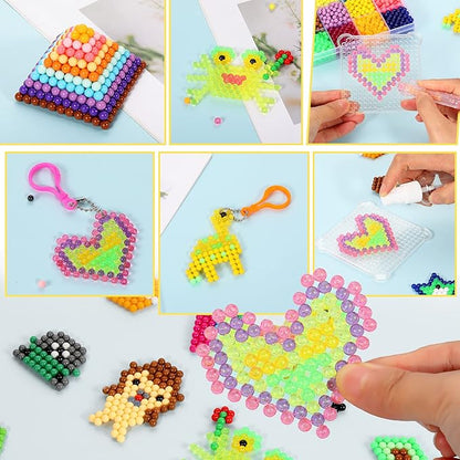 Eenua 3220 pcs Non-Iron Fuse Beads Refill Pack 5mm Beads Bead Set for Beginners (Beads Only)