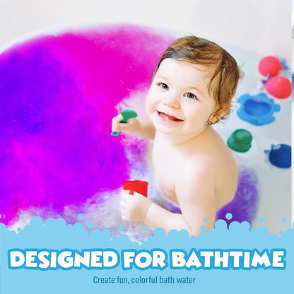 Tub Works Bath Color Tablets for Kids, 150 Count | Nontoxic & Fragrance-Free | Fizzy & Vivid Bath Color Tablets Create Fun Bath Colors | 7 Colored Water Tablets for Variety | BathBombs for Kids Bath