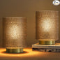 Dolita Battery Operated Glass Lamp, 2-Pack Small Table Lamps with Timer, Bedside Lights for Home Decor Living Room, Office, Bedroom