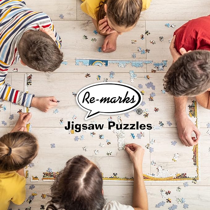 Re-marks “Dog Tales” Literary Collage Puzzle, 1,000-Piece Jigsaw Puzzle for All Ages