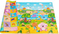 Baby Care Play Mat (Medium, Playful - Pinko & Friend) 73’’ x 49’’ Original One-Piece Reversible Rollable Waterproof Play Mat for Infants, Babies, Toddler, and Kids