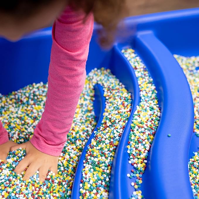 Children's Factory, 1136-24, Neptune Sensory Table, Kids Sand and Water Learning Activity Table for Classroom or Playroom, 24-Inch-High, Blue