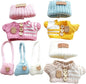 15cm & 17cm Doll Clothes Outfits Set - Premium Dress Up Bundle with Exquisite Accessories | Soft Fabric Fashion Doll Costume for 15-17cm Dolls (3set Yellow+Pink+Khaki)