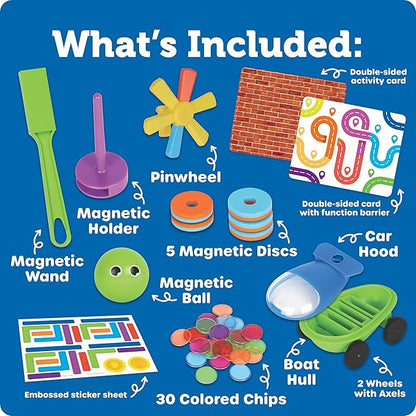 Learning Resources STEM Explorers Magnetworks, Magnetic Science Set, Physics Experiment Toys for Kids, Kindergarten and Preschool Classroom, Force and Motion Kit for Boys and Girls, Ages 5 and Up