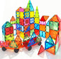 100pcs Magnetic Tiles with 2 Cars Magnetic Building Blocks for Toddlers 3 4 5 6 7 Year Old Boys Girls Educational Magnet Blocks Gift Toys for Kids Ages 4-8 Sensory Toys 1-3 Birthday Christmas