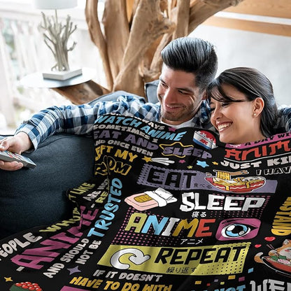 Anime Gifts for Girls, Japanese Anime Gifts for Women, AAnime Lovers Men, Soft Throw Blanket 50" *60"