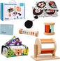 KMTJT Montessori Toys for Babies 0-6 Months | Learning Educational Box Wooden Toys for Baby Infant Newborn Toys 0-6 Months | 1st First Birthday Gifts for 0 6 12 18 Months Boys Girls