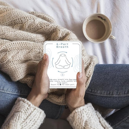 QUOKKA Meditation Cards - 120 Cards for Adults - Anxiety Relief Items Affirmation Cards for Mental Health - Calming Self Care for Women - Perfect Mindfulness Gift for Adult