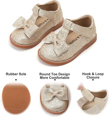 Felix & Flora Toddler Little Girl Mary Jane Dress Shoes - Ballet Flats for Girl Party School Shoes