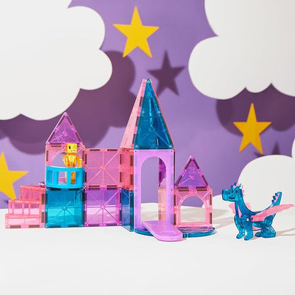 MAGNA-TILES Castle 25-Piece Magnetic Construction Set, The Original Magnetic Building Brand
