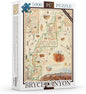 Bryce Canyon National Park Map Jigsaw Puzzle – 1000 Pieces, Hand-Drawn Artwork, Educational Family Puzzle, Includes Poster – 19.8” x 26.4”