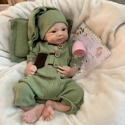 OtardDolls Reborn Baby Dolls, 18 Inch Full Silicone Baby Doll Real Looking Lifelike Realistic Newborn Baby Doll with Toy Accessories for Kids