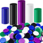 Coopay 500 Pieces Plastic Learning Counters Disks Bingo Chip 5 Colors Counting Discs Markers for Math Practice and Poker Chips Game Tokens Kids Reward, 1 Inch (White, Blue, Black, Green, Purple)